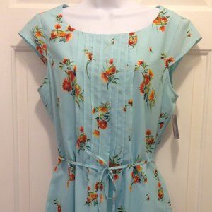 NWT Tanner Doncaster Sky Bue Floral Dress size 12